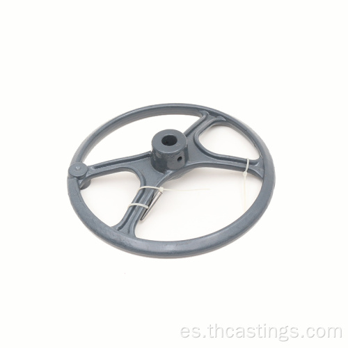 Pieza de fresado de volante de hierro fundido de plata redonda personalizada